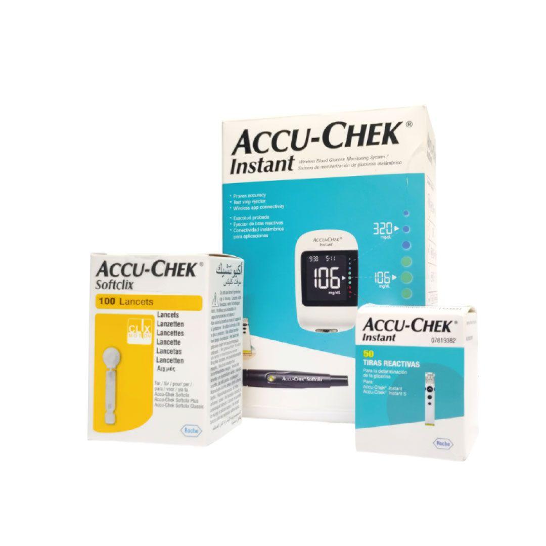 Kit Glucómetro Accu Chek Instant