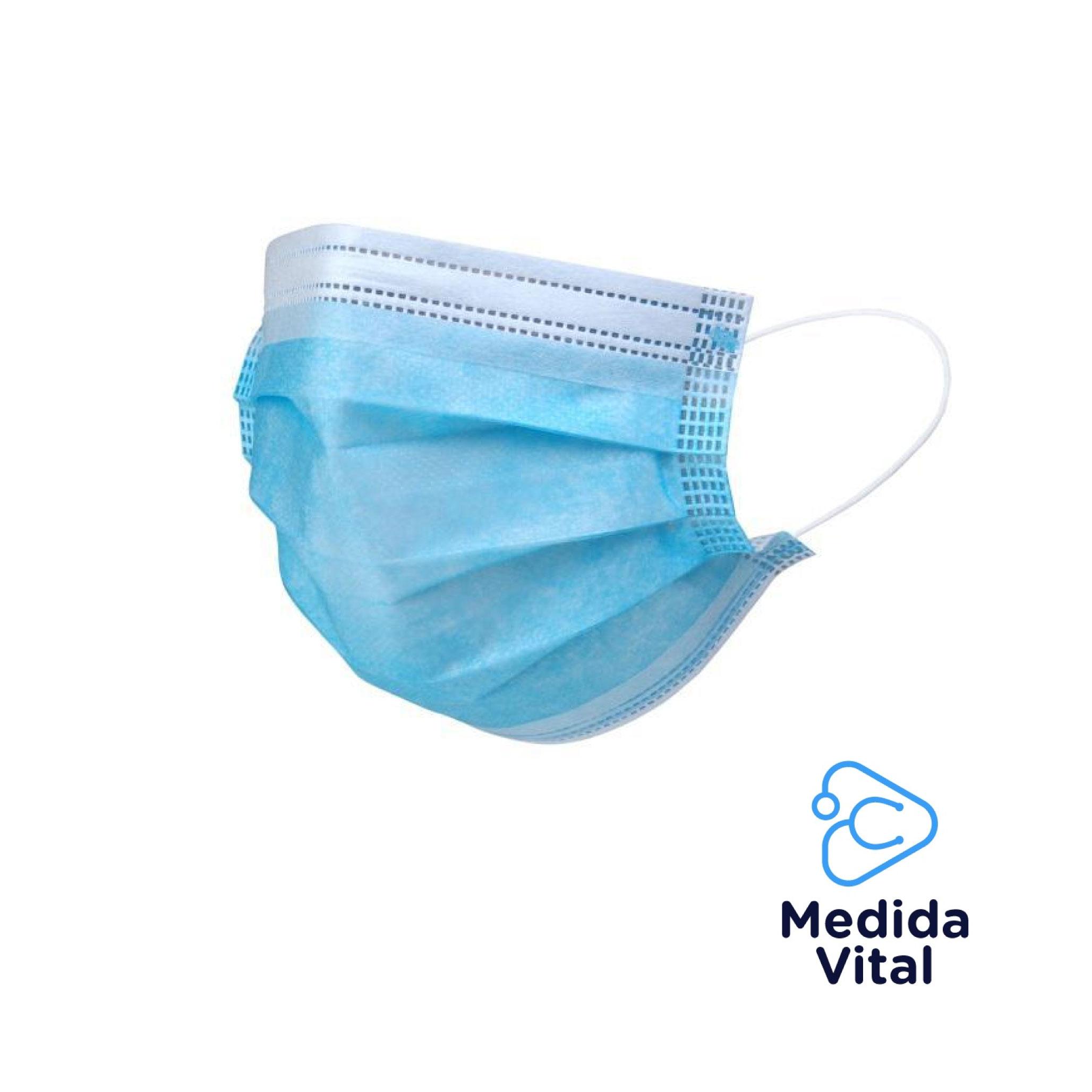Mascarilla 3 Pliegues 50 unidades
