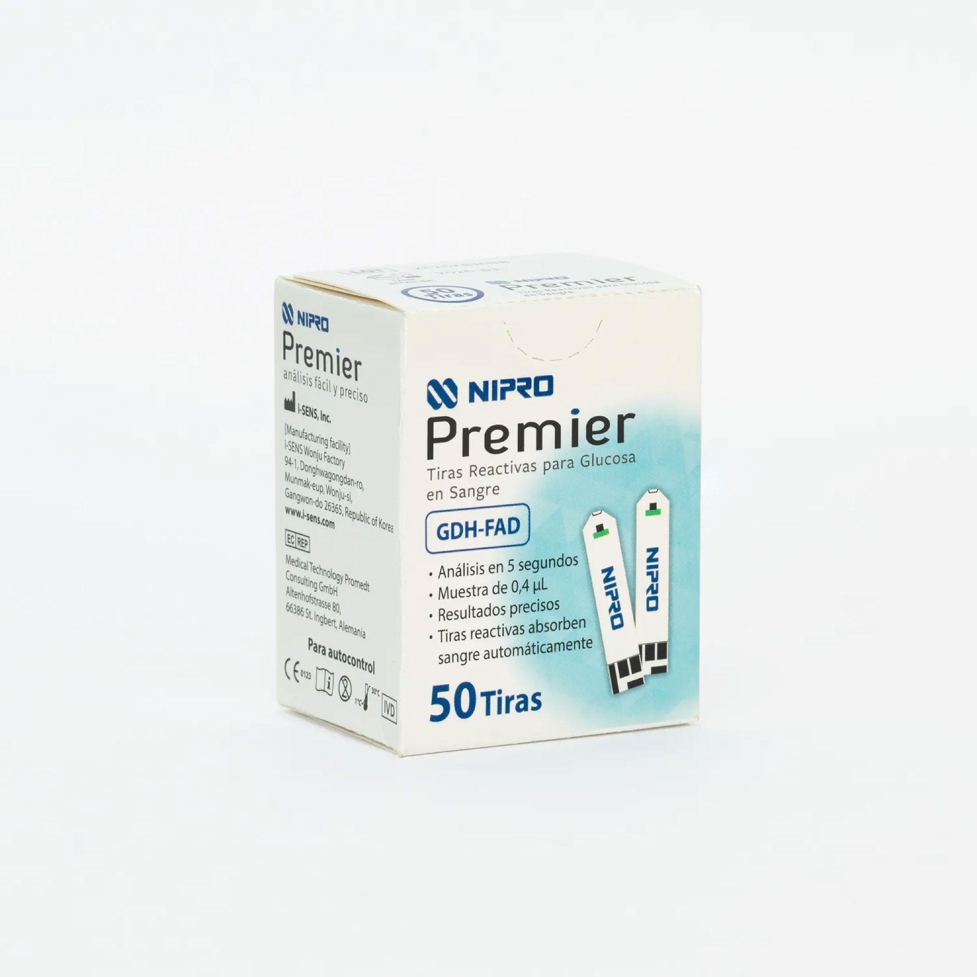 Tiras reactivas Nipro Premier 50 unidades