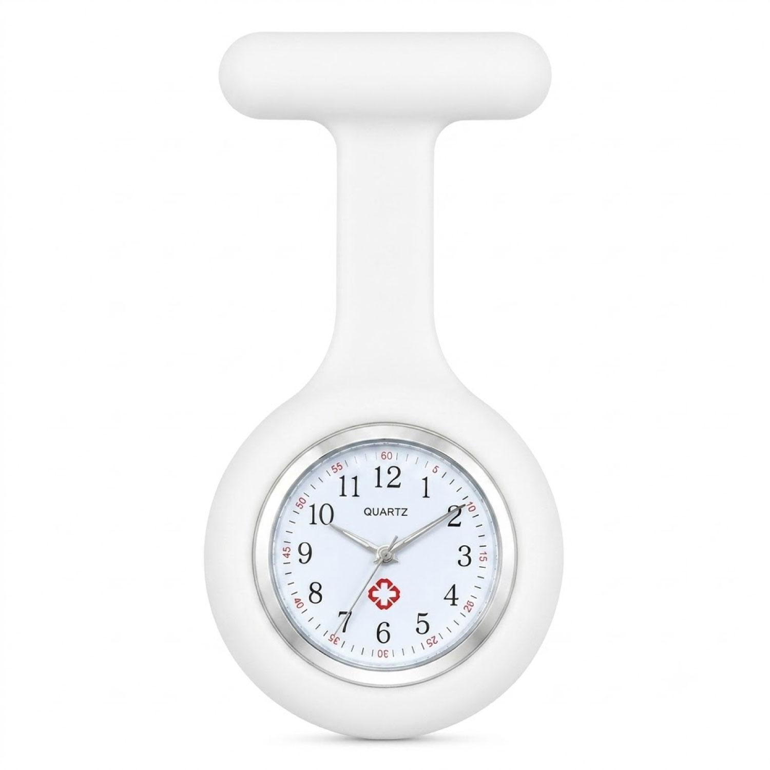 Reloj Segundero Silicona Blanco
