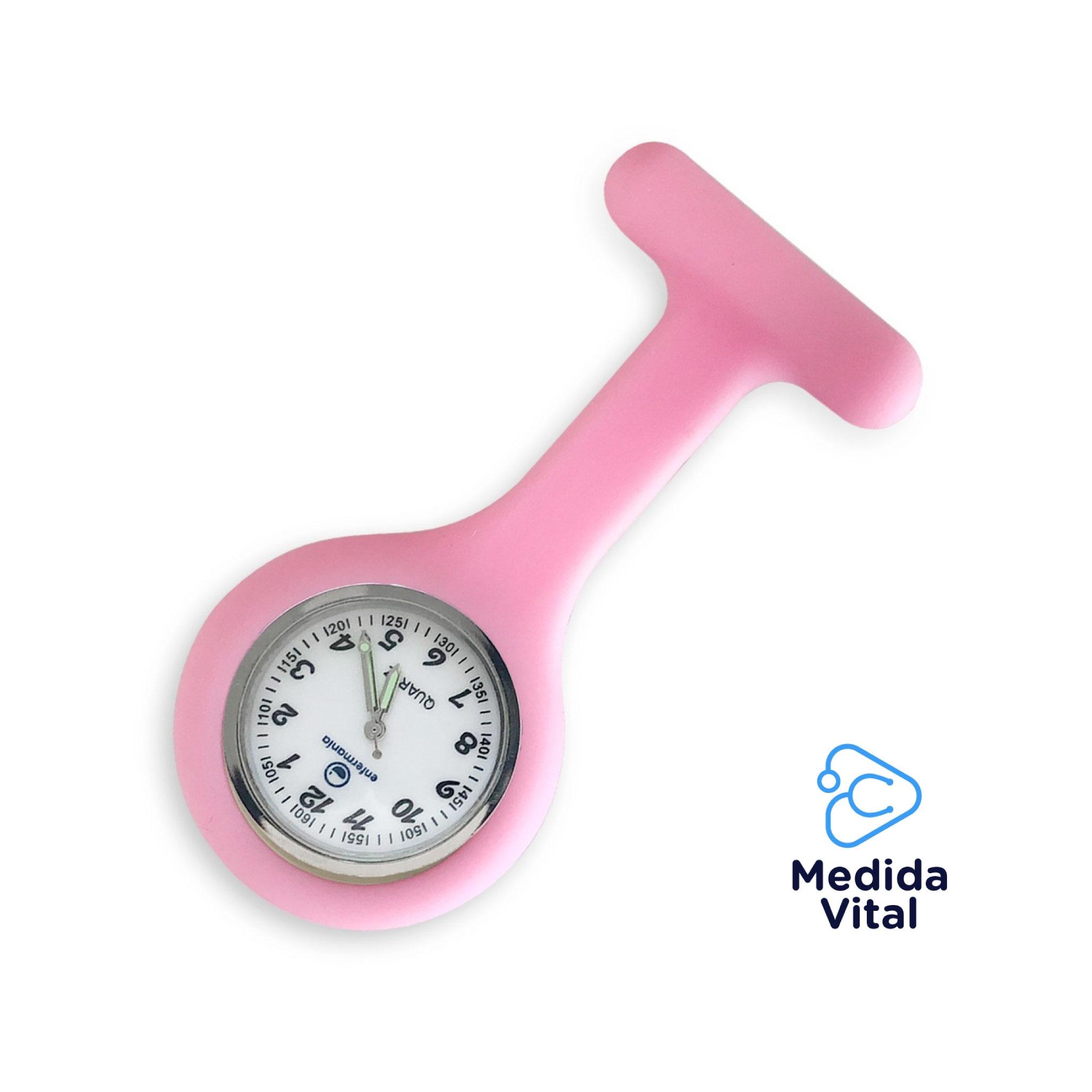 Reloj Segundero Silicona Rosado