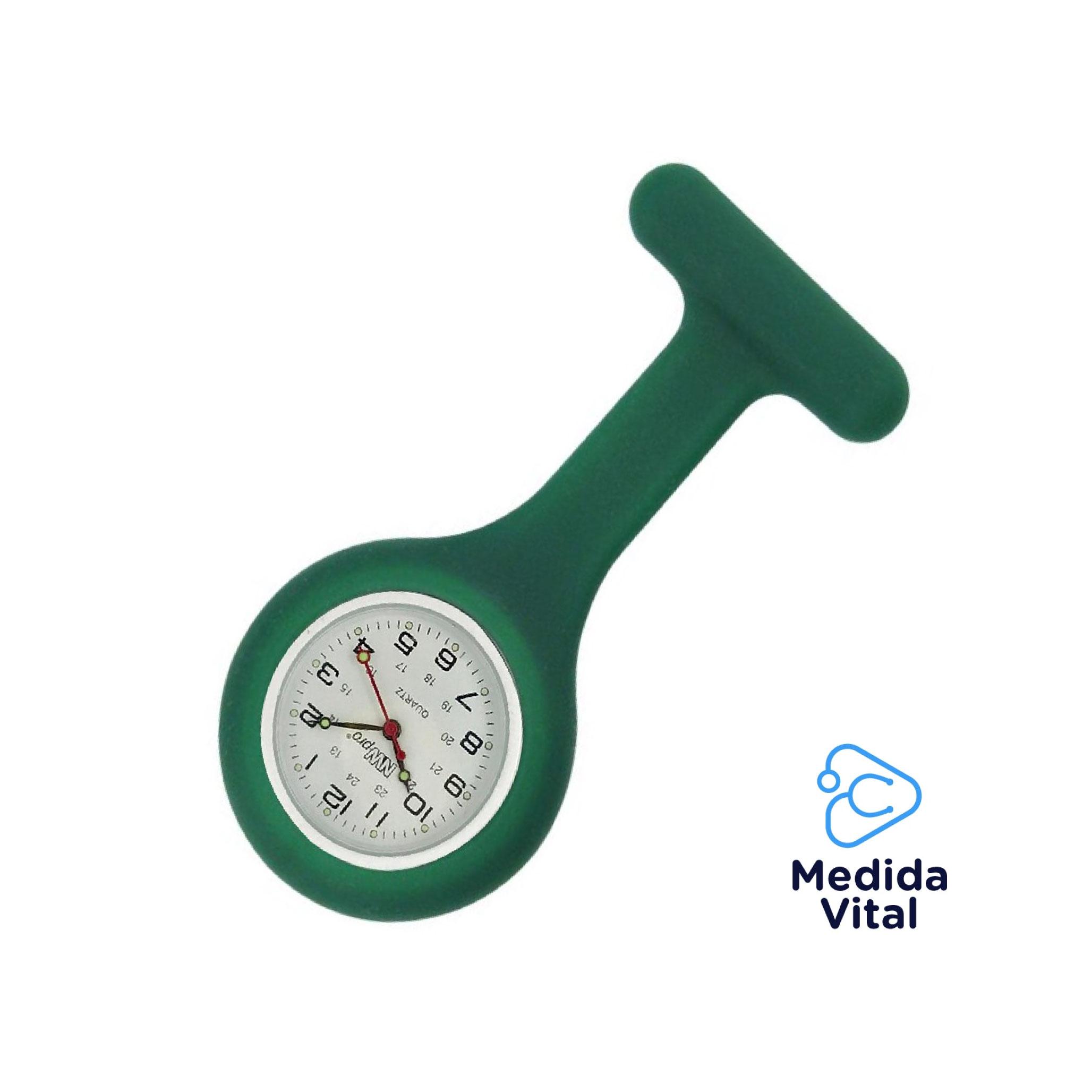 Reloj Segundero Silicona Verde