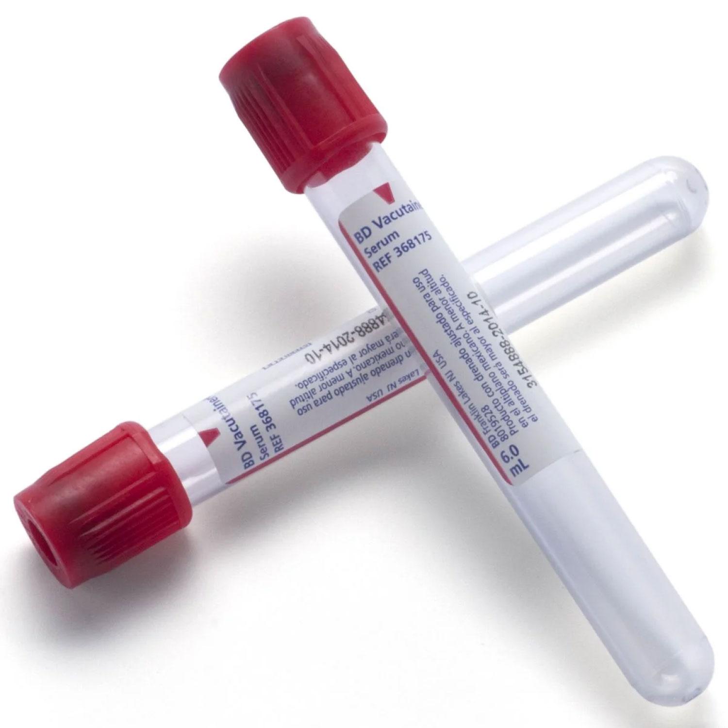 Tubo Vacuteiner Rojo Sin Aditivo x100 unidades